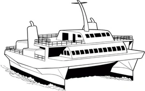 Unique Water Transportation Coloring Page
