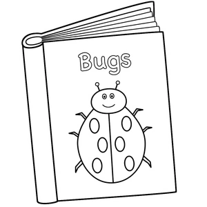 Book of Bugs Coloring Page