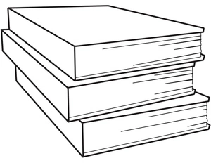 Simple Books Coloring Page