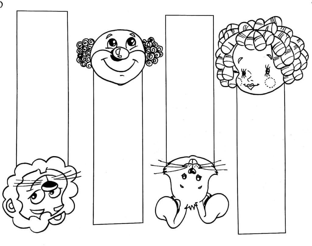 Charming Bookmarks Coloring Page