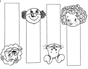 Charming Bookmarks Coloring Page
