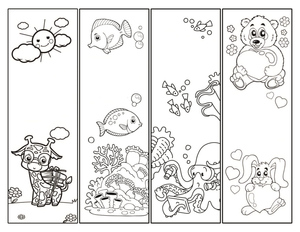 Coloring Bookmarks