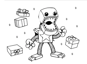 Gifts for Boxy Boo Coloring Page