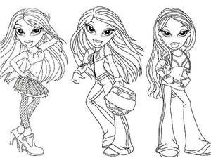 Bratz Dolls - Group of Stylish Girls