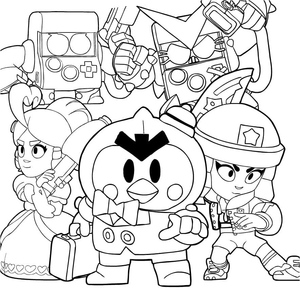 Printable Brawl Stars Coloring Page