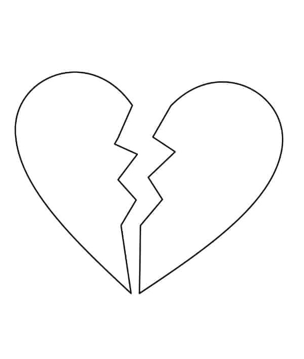 Heartbroken Beauty Coloring Page