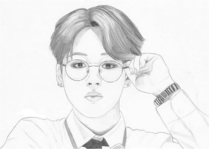 BTS's member Jin Coloring Page
