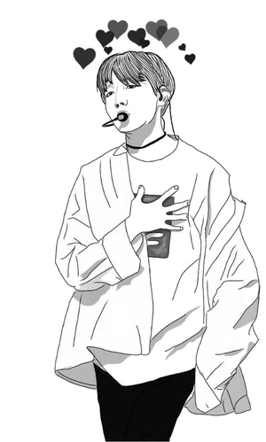 BTS Singing Coloring Page Coloring Page