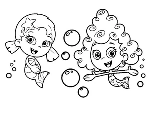Deema and Oona Coloring Page
