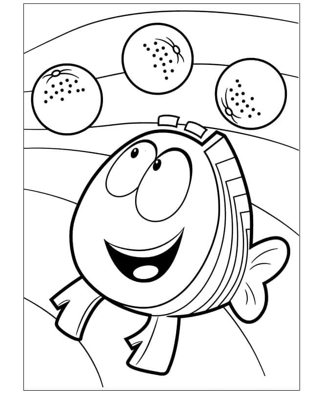 Happy Mr. Grouper Coloring Page