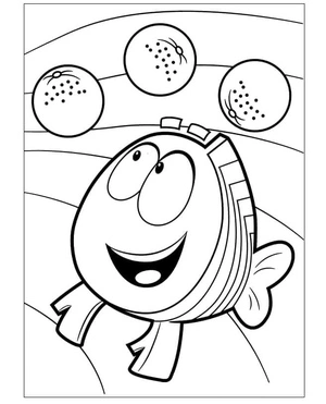Happy Mr. Grouper Coloring Page