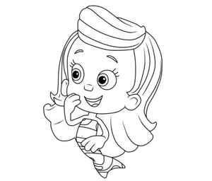 Molly having fun Coloring Page