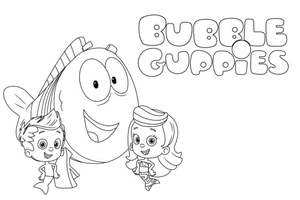 Mr. Grouper and Friends Coloring Page