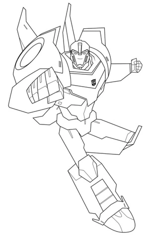 Adorable Bumblebee Transformer Coloring Page