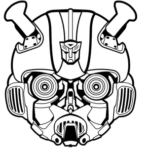 Bee Face Coloring Page