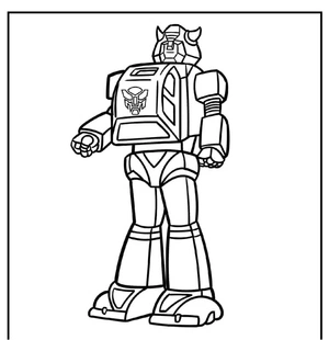 Bumblebee the Transformer Coloring Page