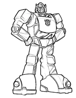 Fearless Bumblebee Coloring Page