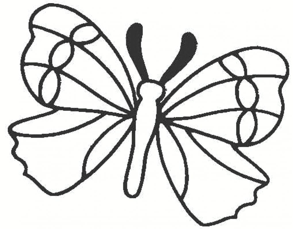 Kids' Printable Butterfly Color Page Coloring Page