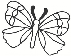 Kids' Printable Butterfly Color Page