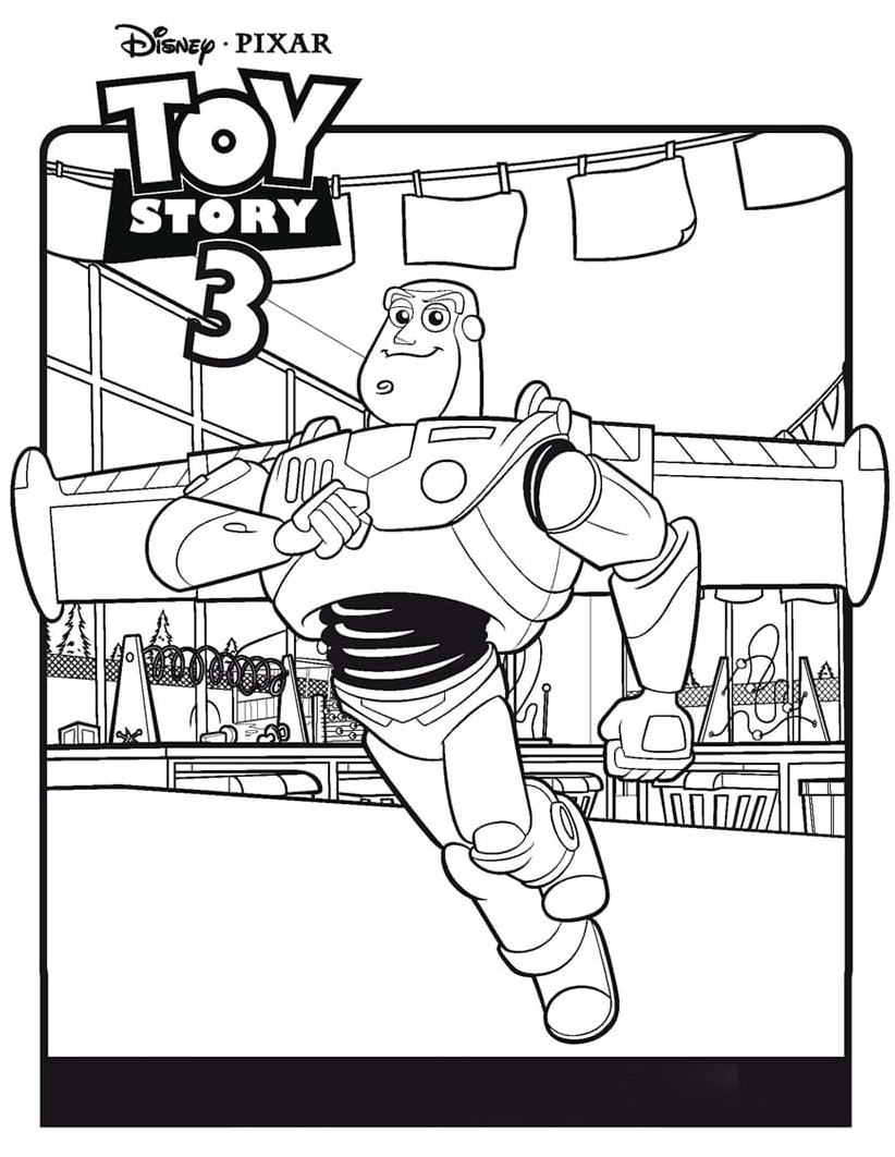 Amazing Buzz Lightyear Coloring Page