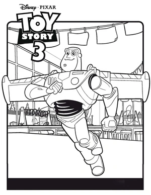 Amazing Buzz Lightyear Coloring Page