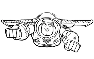 Buzz Lightyear is amazing Coloring Page