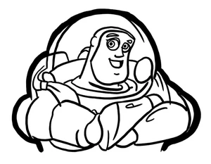 Coloring Page of Buzz Lightyear Coloring Page