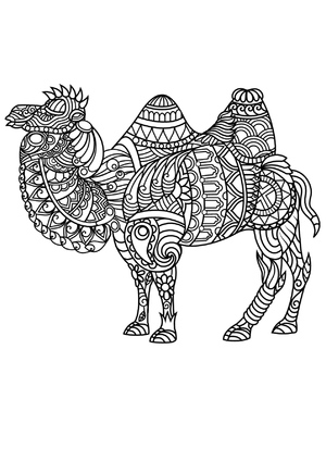 Mandala of a Camel Standing