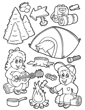 Children Camping Adventure