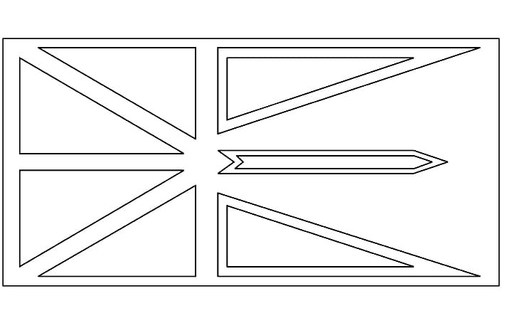 Newfoundland and Labrador Flag Coloring Page