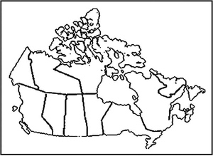 Print the Map of Canada and avoid labeling it as the Canada Map Coloring Page.
