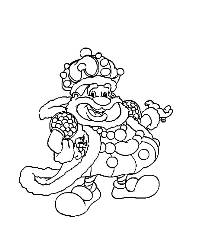Candy King in Candyland Coloring Page