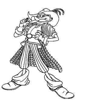 Licorice Lord from Candyland Coloring Page