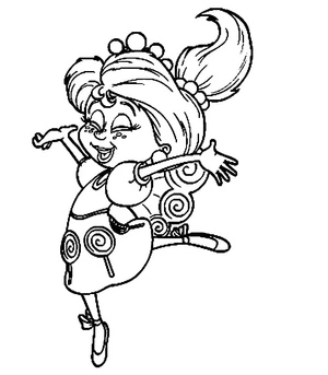 Princess Lolly of Candyland Coloring Page