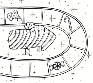 Printable Candyland Coloring Page