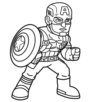 Printable Little Captain coloring page Coloring Page