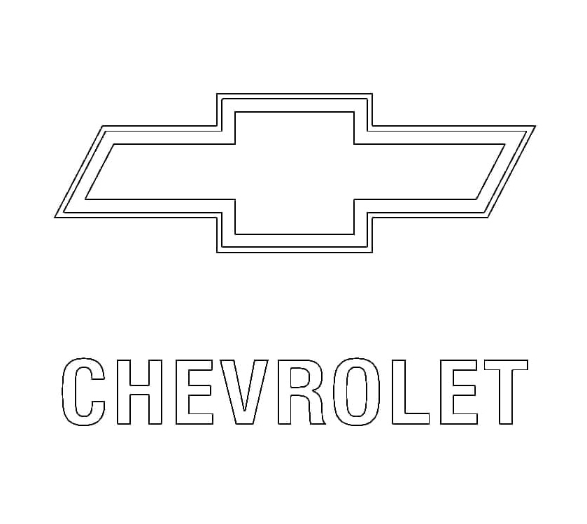 Chevrolet Car Logo Coloring Page Coloring Page