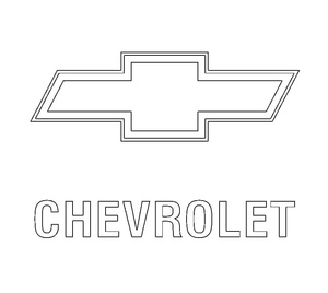 Chevrolet Car Logo Coloring Page