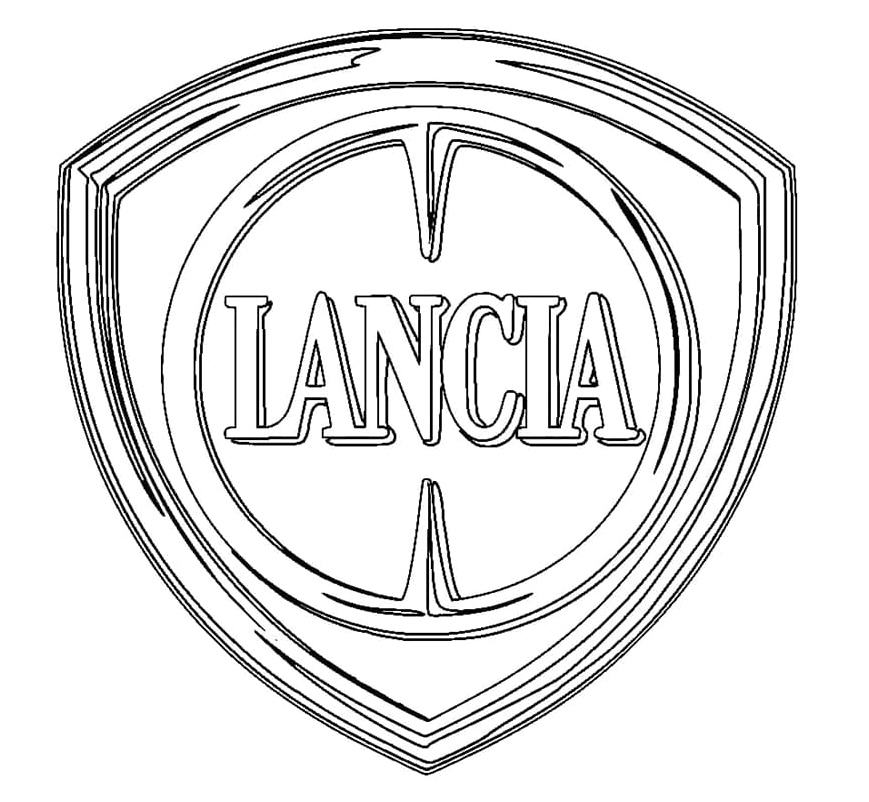 Lancia Car Logo Coloring Page Coloring Page