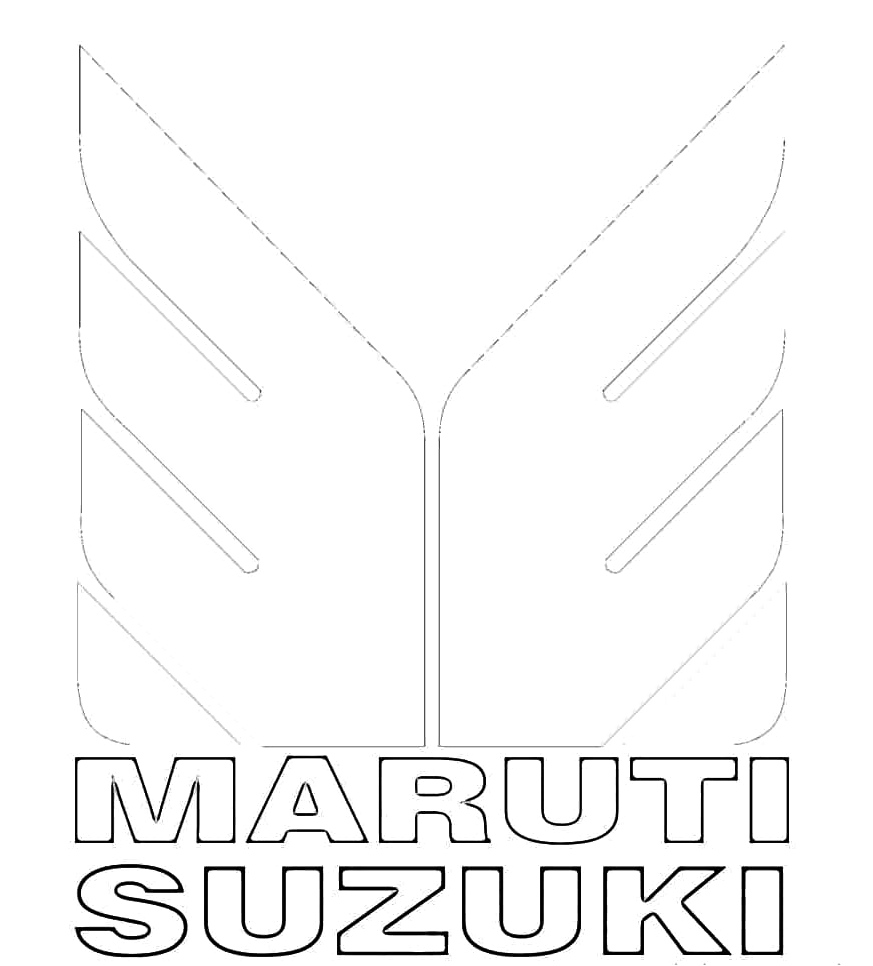 Logo of Maruti Suzuki Car Coloring Page