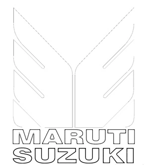 Logo of Maruti Suzuki Car Coloring Page
