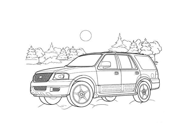 Automobile Coloring Page