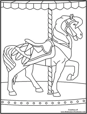 Printable Carnival Coloring Page Coloring Page