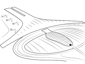 Beijing Capital Airport Coloring Page