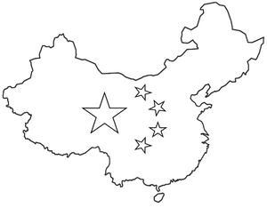 Map of China Coloring Page