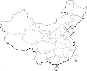 Printable Map of China