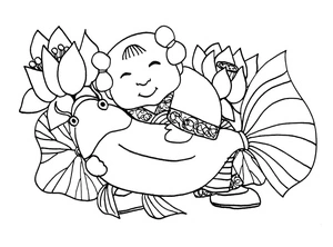 Chinese New Year Coloring Page Coloring Page