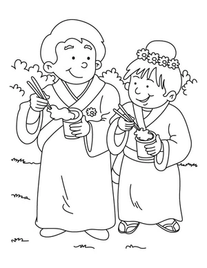 Coloring Page for Chinese New Year Coloring Page