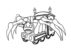 Charles' Choo Choo Train Coloring Page Coloring Page