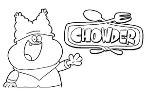 Delighted Chowder Coloring Page